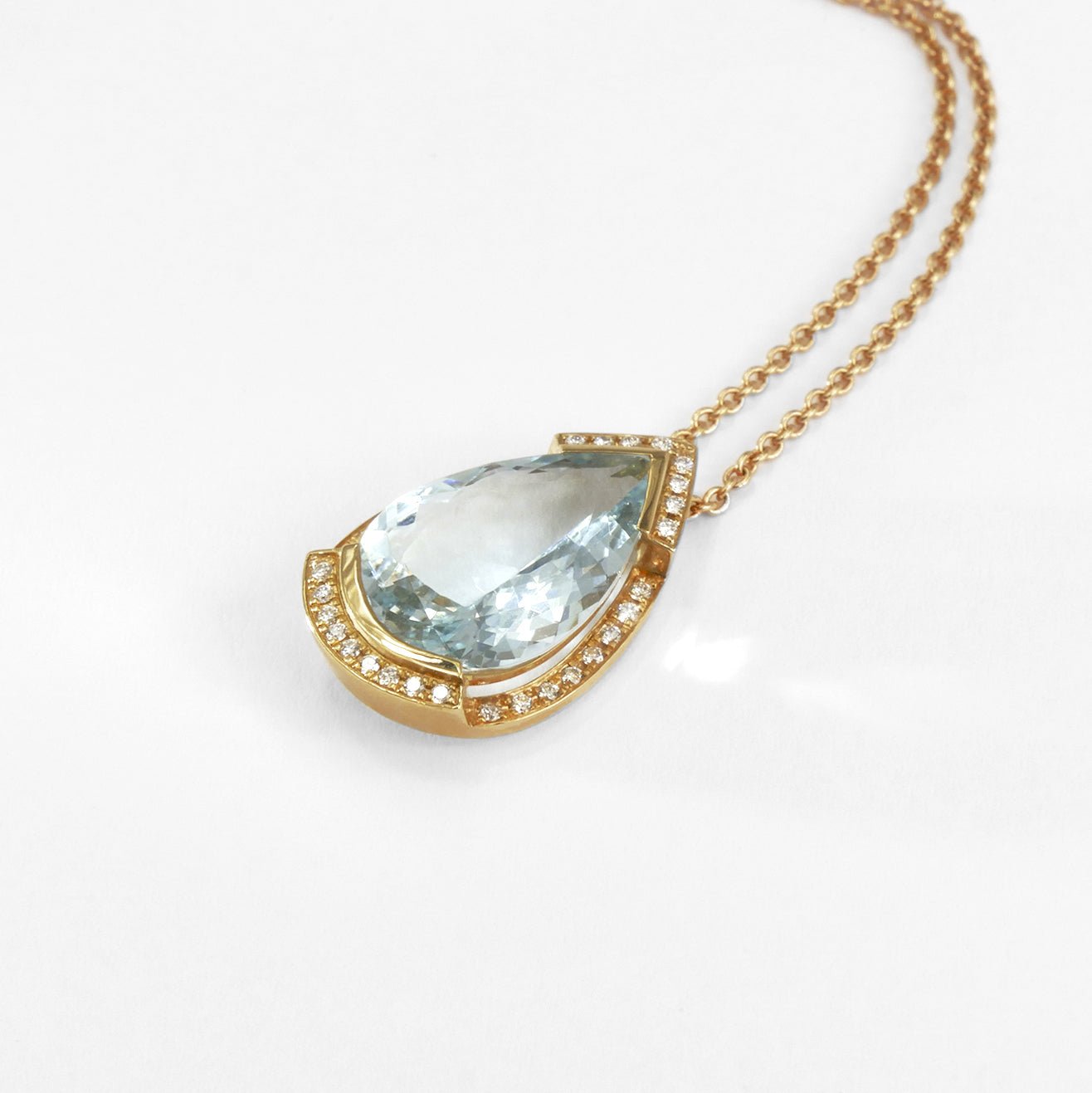 Pendentif avec une aigue - marine - Daniel de Guy