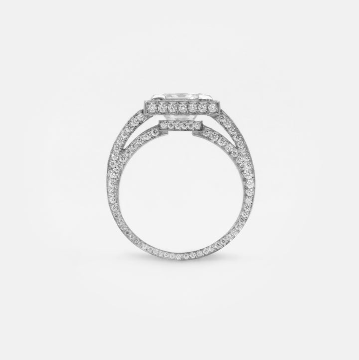 Solitaire 'ArtDeco' Diamants Princesse Full - Daniel de Guy