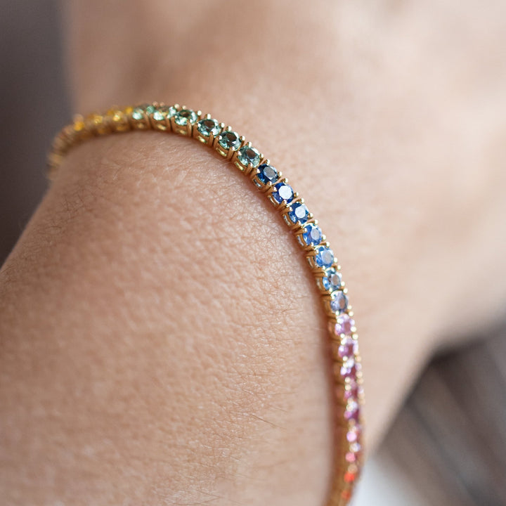 Bracelet multicolor Or jaune 18k - Daniel de Guy