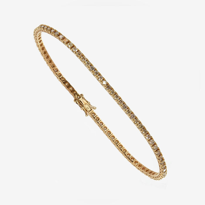 Bracelet "Rivière de Diamants" Bruns
